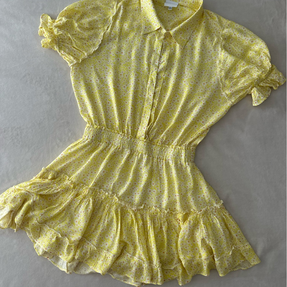 Yellow Summer Mini Dress